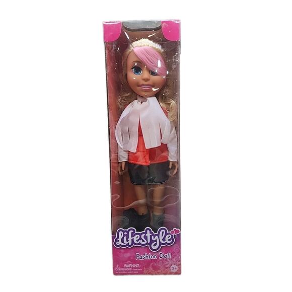 Lifestyle Fashion Doll Featuring Light Blonde and Soft Pink Hair with a Cute... - Picture 1 of 10